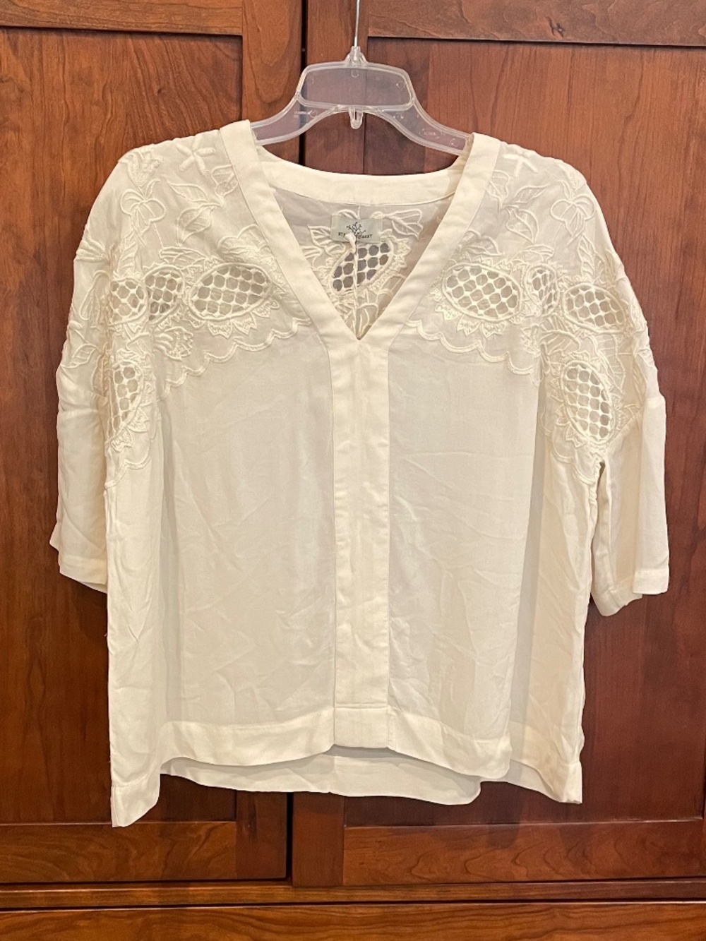 NWT Stella Forest 'Ana' Embroidered Lace Blouse size 34/XS $270